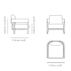 Gartenstuhl mit Teakholzrahmen Made in Italy - Briga Viadurini