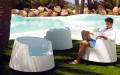 Moderner Gartensessel aus Polyethylen, Roulette von Vondom