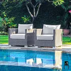 Sessel Hand gewebt Design Garten Elsa Viadurini