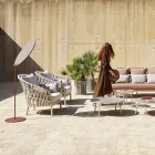 Gartensessel aus Aluminium Made in Italy - Emmacross von Varaschin Viadurini