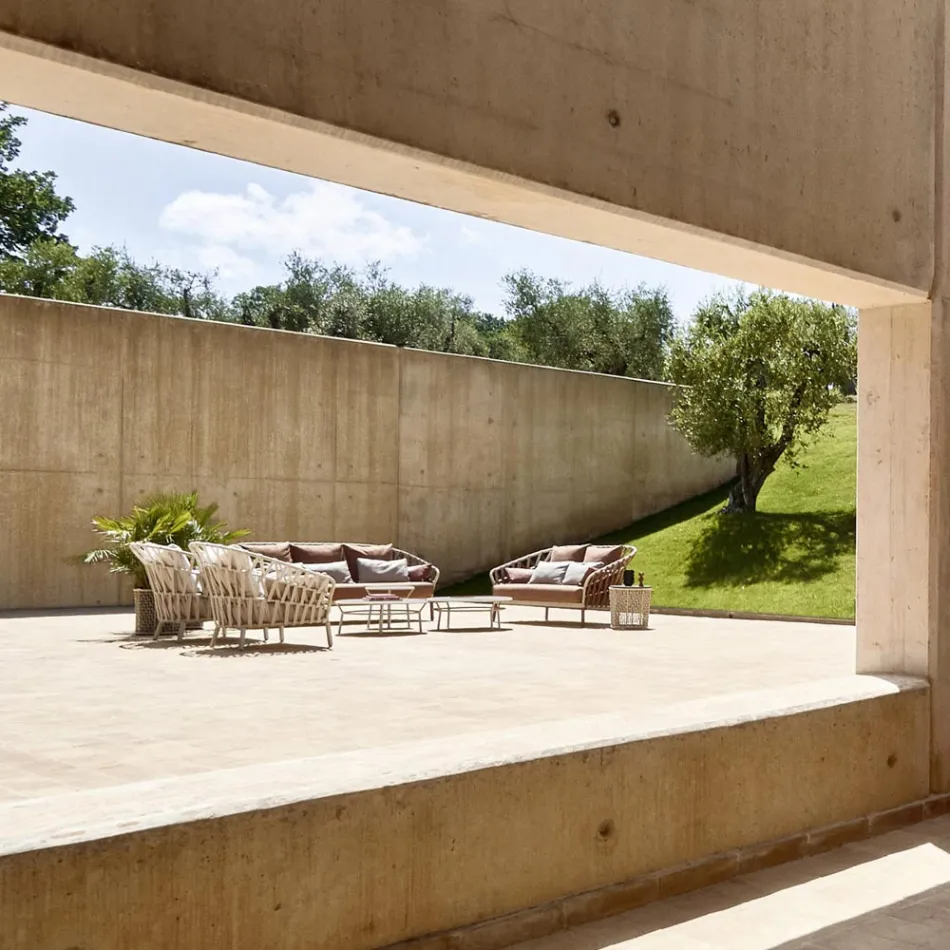 Gartensessel aus Aluminium Made in Italy - Emmacross von Varaschin Viadurini