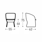 Gartensessel aus farbig geflochtener Kunstfaser - Maat von Varaschin Viadurini