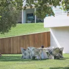 Gartensessel aus farbig geflochtener Kunstfaser - Maat von Varaschin Viadurini