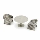 Gartensessel aus farbig geflochtener Kunstfaser - Maat von Varaschin Viadurini