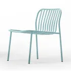 Stapelbarer Gartensessel aus Metall Made in Italy 2 Stück - Simply Viadurini