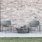 Gartensessel aus lackiertem Metall Made in Italy 2 Stück - Synergy Viadurini
