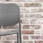 Gartensessel aus lackiertem Metall Made in Italy 2 Stück - Synergy Viadurini