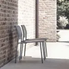 Gartensessel aus lackiertem Metall Made in Italy 2 Stück - Synergy Viadurini