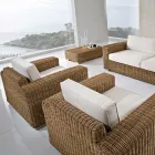 Gartensessel aus handgeflochtenem Polyrattan - Yoko Viadurini