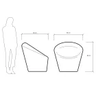 Gartensessel aus Fluo und farbigem Polyethylen Made in Italy - Colores Viadurini