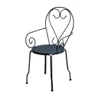 Gartenstuhl ganz aus Metall - Archiv Viadurini