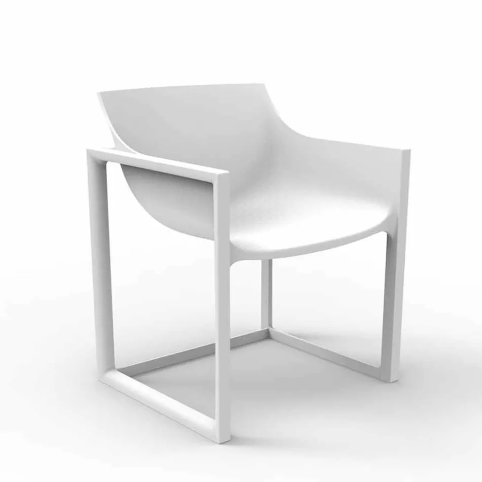 Gartensessel WallStreet Vondom aus Polypropylen und Glasfaser Viadurini