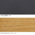 Wohnzimmersessel mit Fußstütze aus Leder und Holz Made in Italy - Butterfly Viadurini