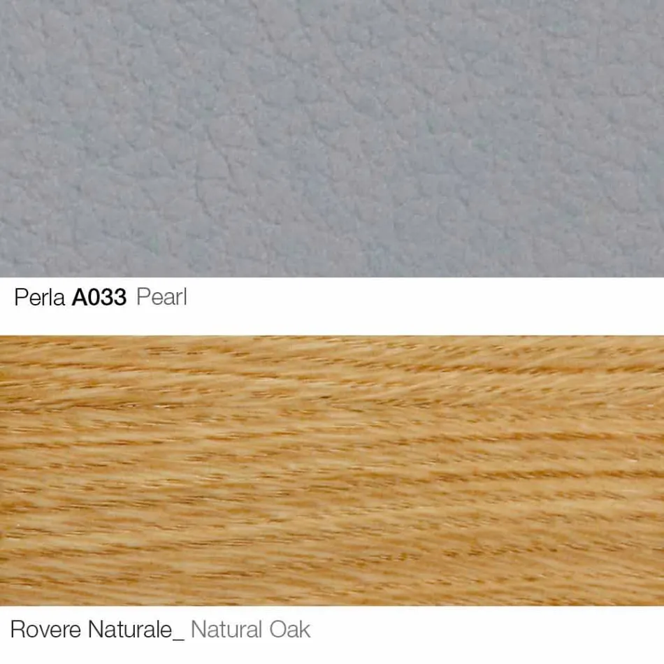 Wohnzimmersessel mit Fußstütze aus Leder und Holz Made in Italy - Butterfly Viadurini