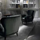 Loungesessel im klassischen Design, L78xP75cm, Benny Viadurini