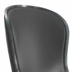 Eli Ledersessel und schwarzes Fell, klassisches Luxus-Design Viadurini