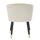 Wohnzimmersessel mit Stoffbezug und modernen Holzbeinen - Ezia Viadurini