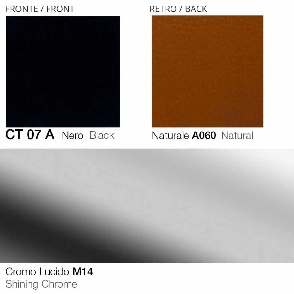 Drehbarer Wohnzimmersessel aus Leder und Metall Made in Italy - Butterfly Viadurini