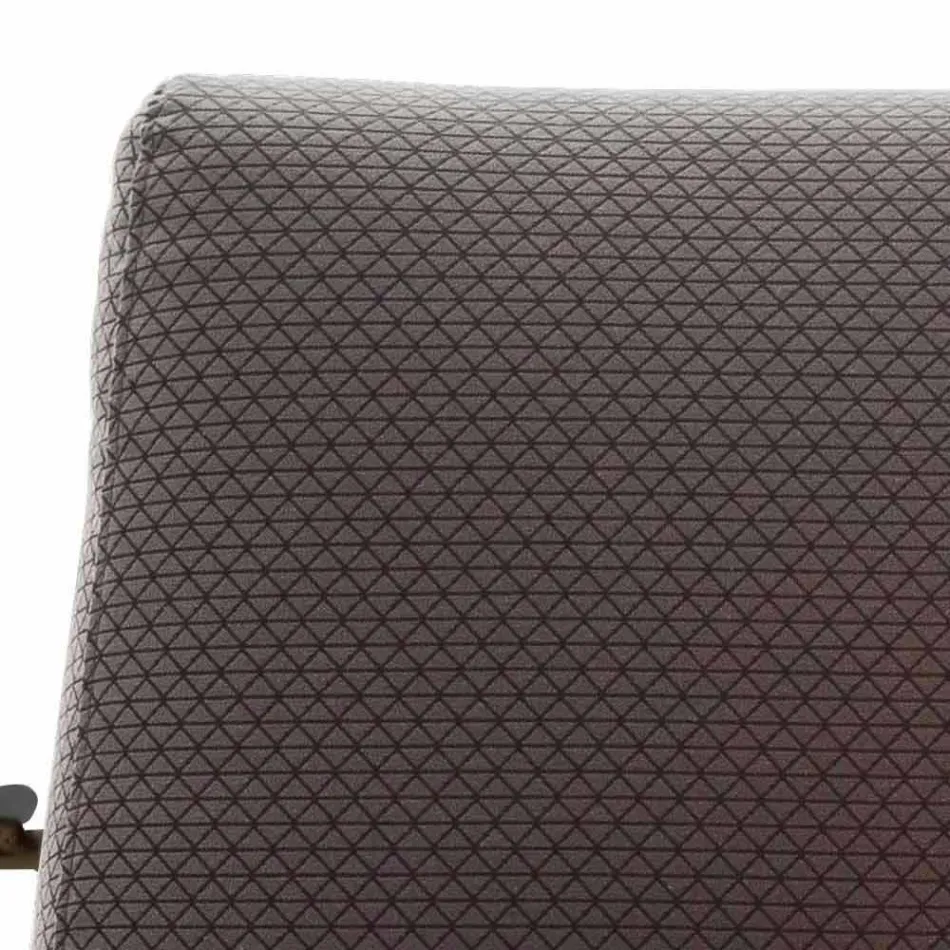 Stoff Wohnzimmer Sessel mit Metallstruktur Made in Italy - Manila Viadurini