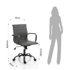 Bürosessel mit hoher oder niedriger Rückenlehne – Rubidio Viadurini