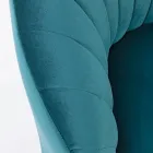 Eleganter Design-Sessel Luxus-Wohnzimmer aus Stahl und Samt - Courtney Viadurini