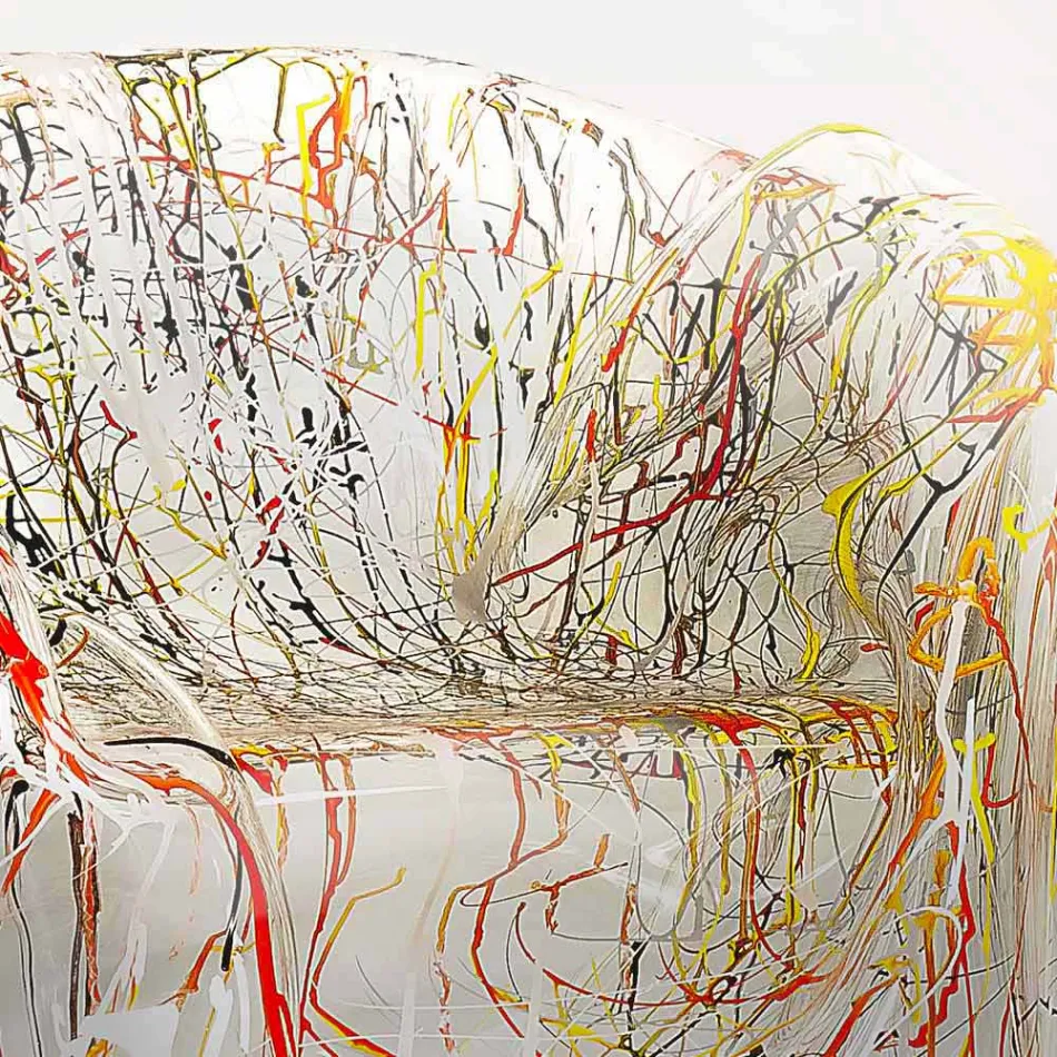 Moderner Design-Sessel aus mehrfarbigem Plexiglas Paris, hergestellt in Italien Viadurini