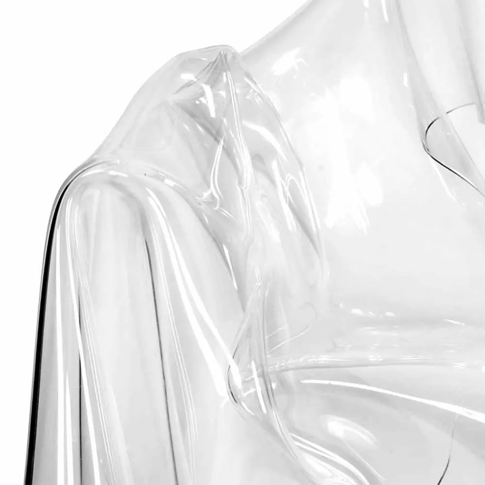 Moderner Design-Sessel aus transparentem Plexiglas Paris, hergestellt in Italien Viadurini