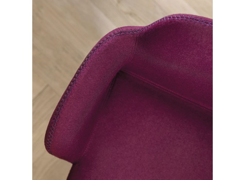 Hochwertiger Sessel mit Samt- oder Stoffsitz, hergestellt in Italien – Molde Viadurini