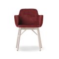 Hochwertiger Sessel mit Sitz aus Samt oder Stoff Made in Italy - Molde