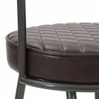 Design-Sessel im Industriestil aus Eisen und Kunstleder - Pinny Viadurini