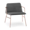 Luxus Samt Sessel mit Metallstruktur Made in Italy - Molde