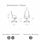 Directional Bürostuhl Kuhhaut Blumenart Agata Viadurini