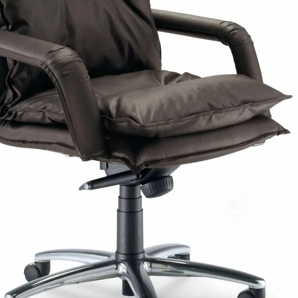 Moderne Chefsessel Büroleder Gemma Viadurini