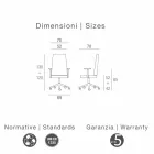 Moderne Chefsessel Büroleder Gemma Viadurini