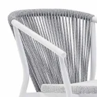 Garden Rocking Armchair Massiver und gepolsterter Stoff - Smart von Varaschin Viadurini