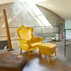 Farbiger, eleganter Sessel Slide Queen Of Love aus Polyethylen, hergestellt in Italien Viadurini