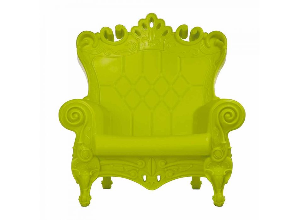 Farbiger, eleganter Sessel Slide Queen Of Love aus Polyethylen, hergestellt in Italien Viadurini