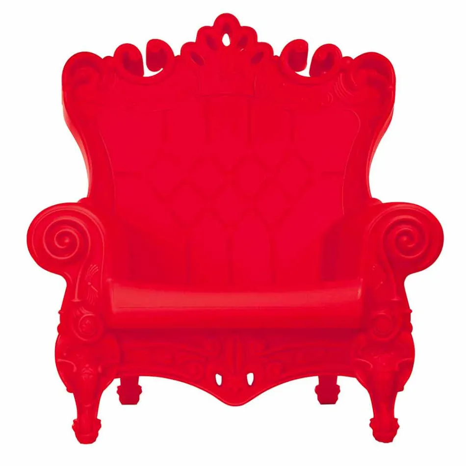 Farbiger, eleganter Sessel Slide Queen Of Love aus Polyethylen, hergestellt in Italien Viadurini