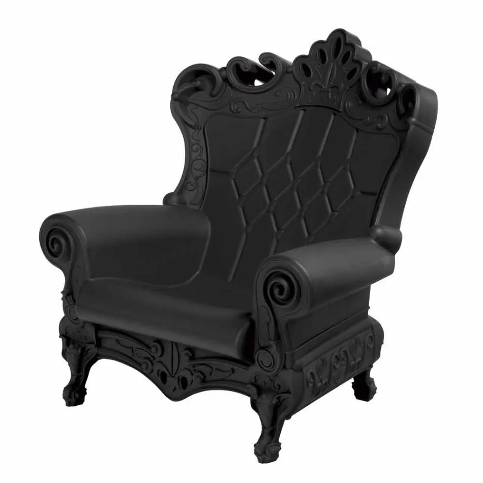 Farbiger, eleganter Sessel Slide Queen Of Love aus Polyethylen, hergestellt in Italien Viadurini