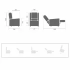 Moderner Luxus 2 Motoren Relax Lift Elektrischer Sessel - Victoire Viadurini