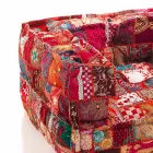 Ethnic Lounge Armchair aus Patchworkstoff und Samtfaser Viadurini
