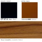 Drehbarer Ledersessel mit Holzgestell Made in Italy - Butterfly Viadurini