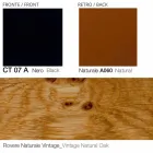 Drehbarer Ledersessel mit Holzgestell Made in Italy - Butterfly Viadurini