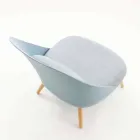 Sessel aus Holz, Stoff und modernem Polypropylen aus Italien Perugia Viadurini