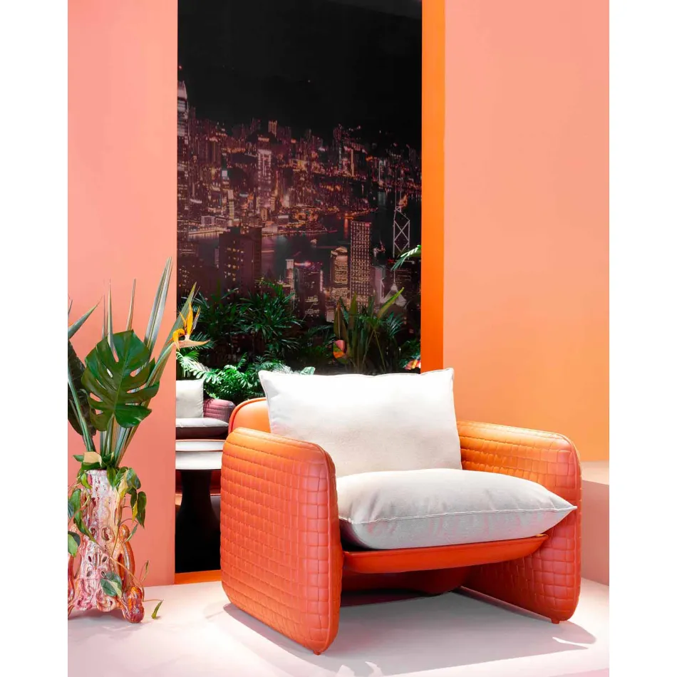 Lounge Chair mit wasserdichten Kissen, für Outdoor - Mara Slide Viadurini