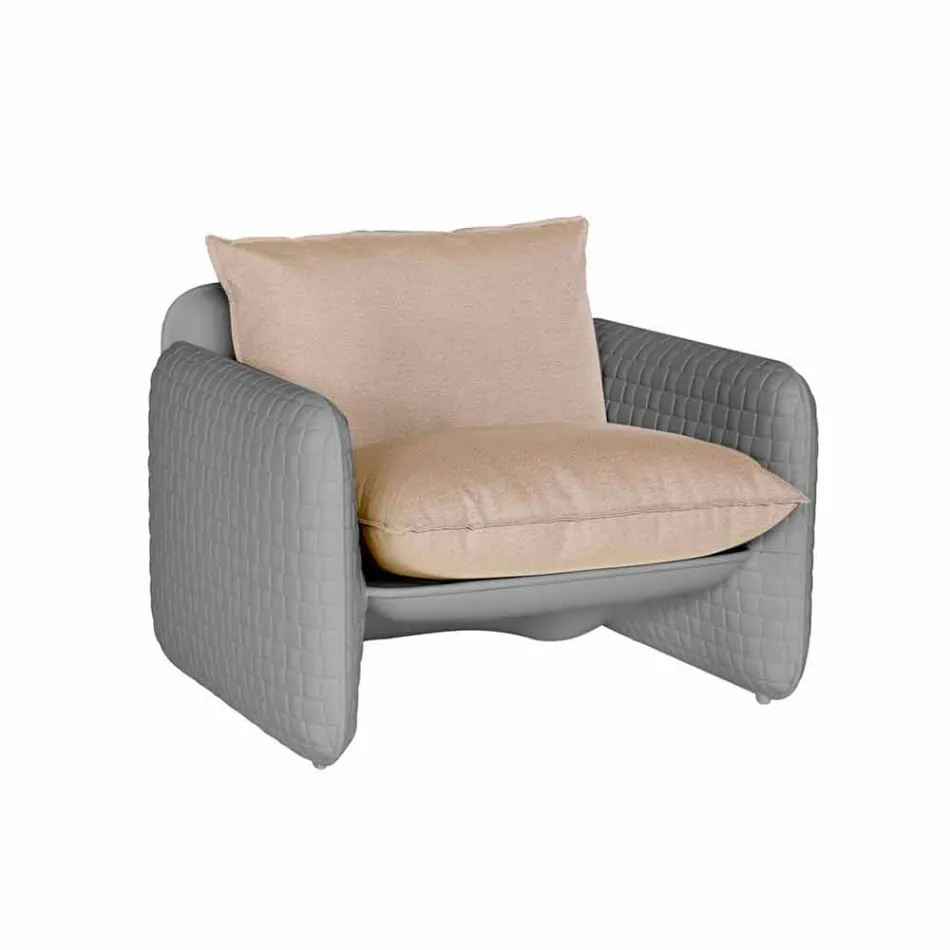 Lounge Chair mit wasserdichten Kissen, für Outdoor - Mara Slide Viadurini
