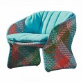 Gepolsterter Outdoor Lounge Sessel aus Kunstfaser - Maat von Varaschin