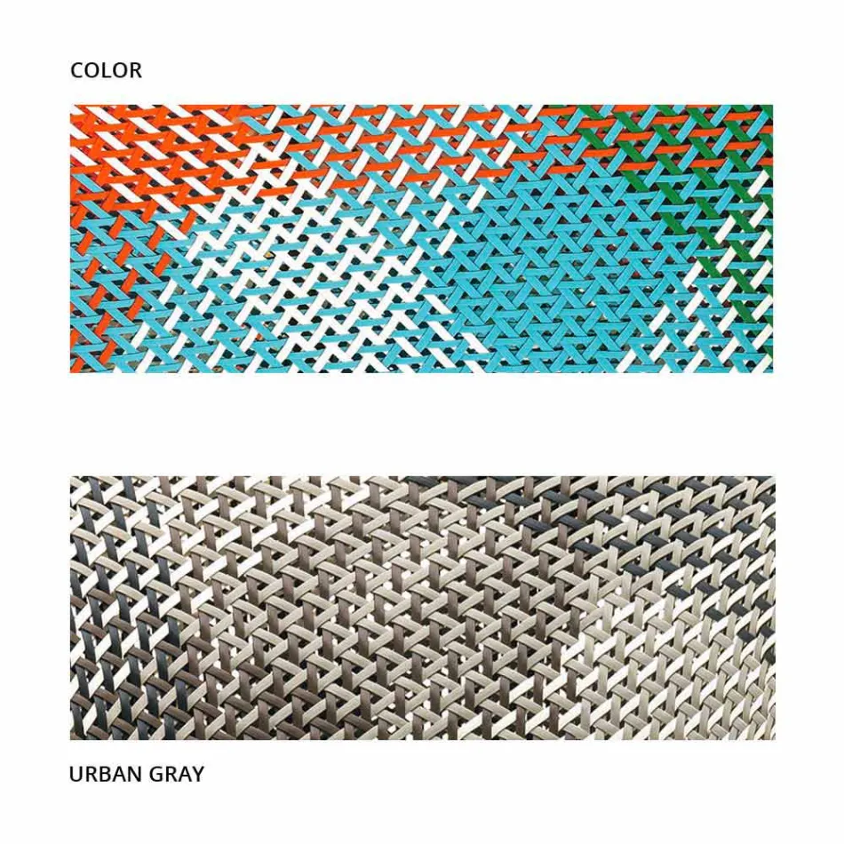 Gepolsterter Outdoor Lounge Sessel aus Kunstfaser - Maat von Varaschin Viadurini