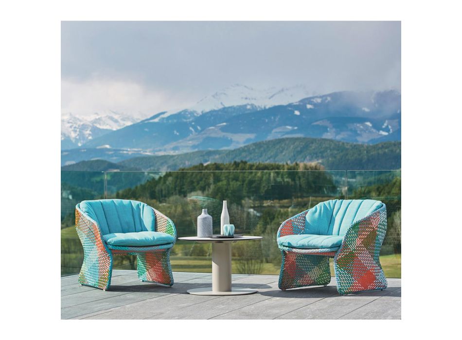 Gepolsterter Outdoor Lounge Sessel aus Kunstfaser - Maat von Varaschin Viadurini