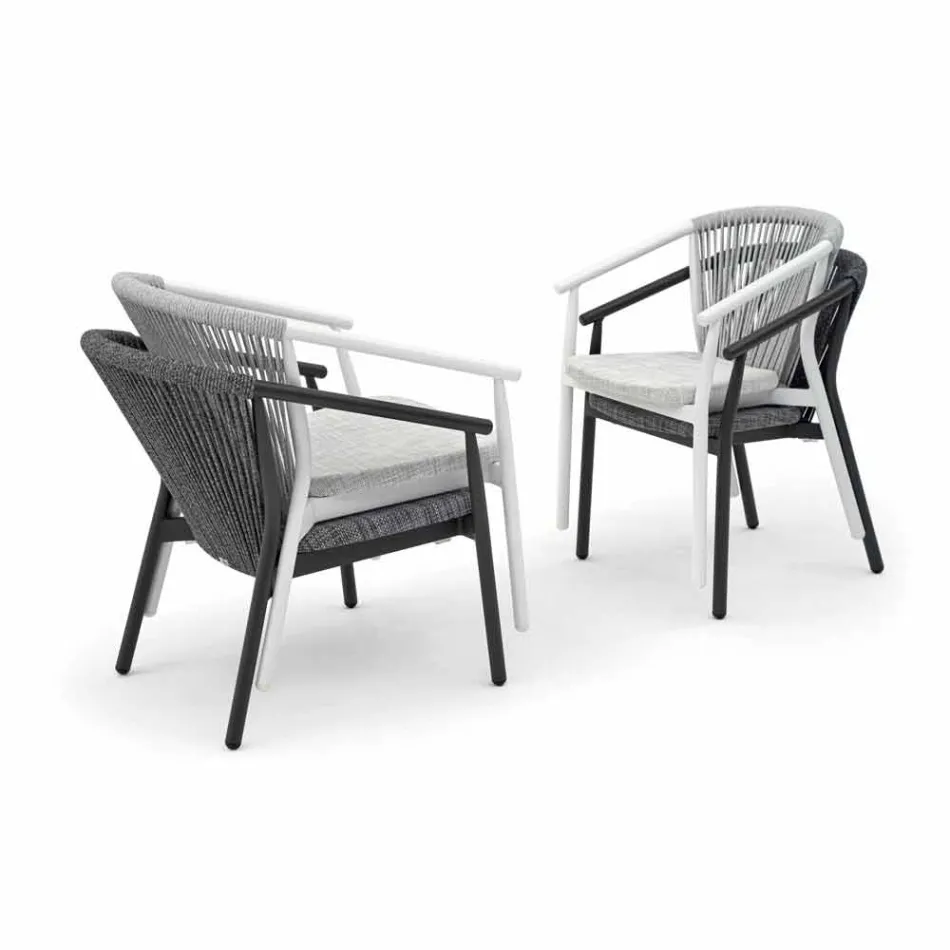 Garden Lounge Sessel Polsterstoff und Aluminium - Smart von Varaschin Viadurini